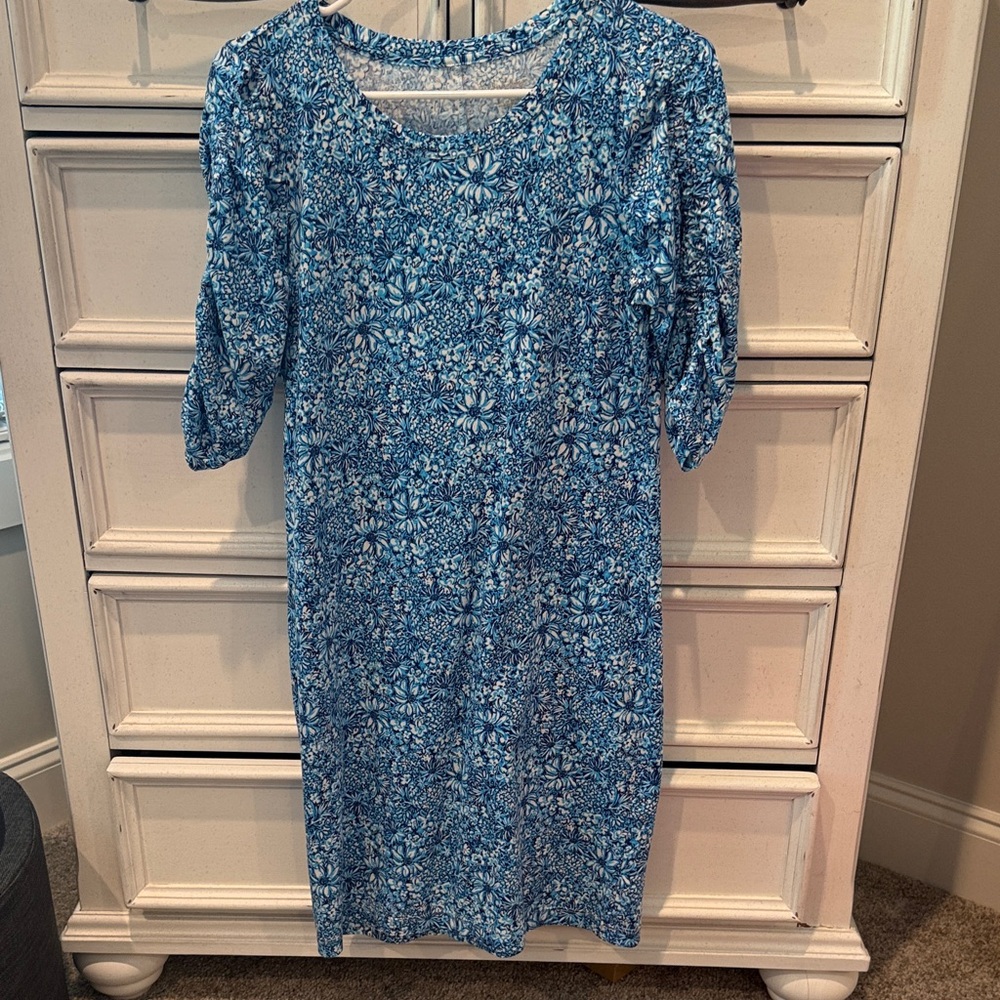 Lilly Pulitzer Floral Blue Dress